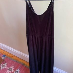 Velvet jump suit